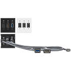 Extron Flex55 SuperPlate 173 Flex55 HDMI, USB 3, and USB-C pass-through finished in white