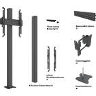 Multibrackets 0297 M Floormount Column Pro MBFC1U 180 Micro Adj Bolt-down Monitor Stand product image