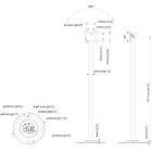 Multibrackets 0549 M Pro Series Single Pole Floorbase|Bolt-down Monitor Stand product image