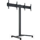 Multibrackets 5358 M Public Display Stand 180 HD Dual Black|Side-By-Side Dual Monitor Trolley({calcScreenSizeRangeINCH} / {calcMaxWeightKG}; VESA {calcVESARange}; {calcColumnLengthCM} columns)