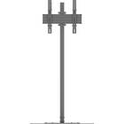 Multibrackets 8946 M Single Pole Floorbase Pro Monitor Plinth Stand Front View product image