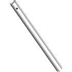 Unicol 2500SSC 2500mm mild steel chrome finished column (Predrilled with ⌀11mm through holes at 35mm each end for ceiling suspension)