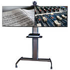 Unicol ACHT {calcProductGroup} Twin-Screen Hi-Level Trolley ({calcScreenSizeRangeINCH} / {calcMaxWeightKG}; VESA {calcVESARange}; {calcScreenCentreHeightMinCM}–{calcScreenCentreHeightMaxCM} to screen centre)