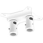 Unicol AP8 Twin Column Ceiling Plate with 150 Centres, Max Load 200kg finished in white product image