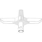 Unicol CP5 Large ceiling fixing plate for multiple large format screens including gantry’s, Max 270.00kg product image