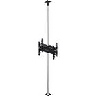 Unicol FCUD3 Back-to-Back Twin Screen Floor-to-Ceiling Kit ({calcScreenSizeRangeINCH} / Max {calcMaxWeightKG}; VESA {calcVESARange}; Suitable for ceilings up to 4m high)