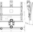 Unicol KP3CB Single Sided Tilting Ceiling/Wall Suspension Bracket for Monitors product image
