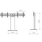 Unicol RH200-HDP Rhobus Heavy Duty Dual Monitor Plinth Stand product image