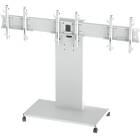 Unicol RH300P Rhobus Triple Portrait Monitor Trolley/Stand finished in white product image