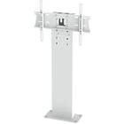 Unicol RHLBD100 Rhobus Lite bolt-down stand for monitors and touchscreens finished in white product image