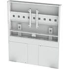 Unicol SUM6FW Summit Floor-To-Wall Single Screen Video Conference Wall finished in white product image