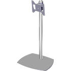 Unicol TVV1 Tevella Small TV/Monitor Upright Plinth Stand for screens up to 32 inches finished in silver product image