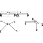 Unicol VBR VS1000 “K” Braked Wheel Twin Column Monitor Trolley Base product image