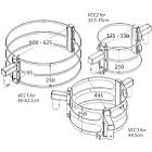 Unicol VCC2 Pillar clamp for two AV mounts - 100–700mm pillar product image