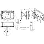 Unicol VWP1 Adapta Landscape video wall mount product image