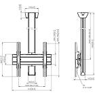 Vogels C3044B TV/Monitor Ceiling Mount  Kit product image