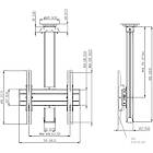 Vogels CT0844S Turning TV/Monitor Ceiling Mount product image