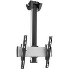 Vogels CT1544S Turning TV/Monitor Ceiling Mount (Up to 65″ / Max 80kg; VESA 100×100–400×400;140cm ceiling to display centre; 360° of turn, Silver finish)