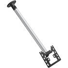Vogels CT241522S TV/Monitor Ceiling Mount (Up to 43″ / Max 30kg; VESA 100×100–200×200mm; 1678mm to screen centre; 360° of turn, Silver finish)