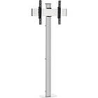 Vogels FM1544S Bolt-down Monitor Floor Stand with Tilt - Silver({calcScreenSizeRangeINCH}/ Max {MaxWeight}; VESA {calcVESARange}; {calcScreenCentreHeightMaxCM} Height to Screen Centre; {DegTilt} Tilt)