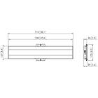 Vogels PFB 3407S Connect-it 715mm Interface bar finished in Silver product image