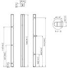 Vogels PUC 2715S 150cm Connect-it Floor column finished in silver product image