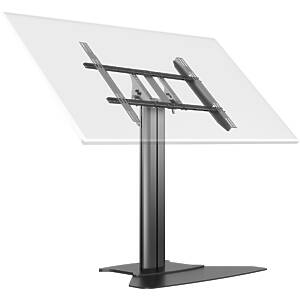 M Public Display Stand 110 HD Floorbase Single Black 0–90° Tilting Low-Level Monitor Plinth Stand