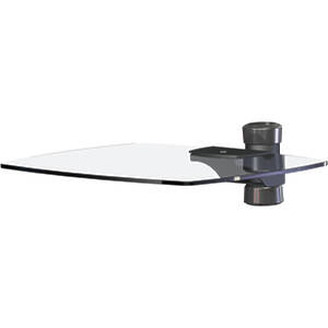500×400mm Polished Edge Toughened Glass Shelf for single column stands and trolleys