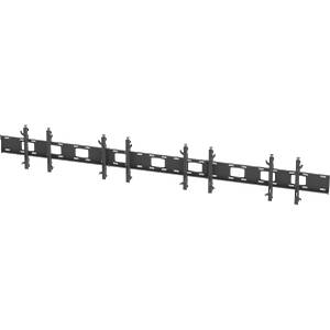 Inline multi-screen wall mount for 4 × 46″ Monitors