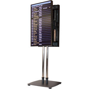 VS1000 Portrait Twin Back-to-Back Monitor Plinth Stand