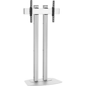 TV/Monitor Plinth Floor Stand with Tilt - Black