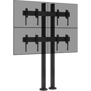 2×2 Video Wall Bolt-Down Floor Stand