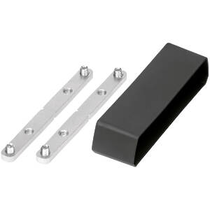 Bar coupler to couple two Connect-it interface plates in order to make the mounting space wider.