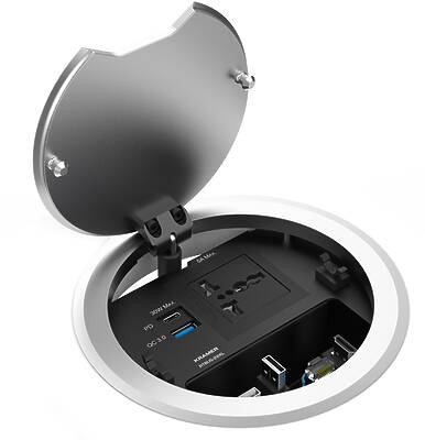 Embed terminals, connectors and controls into your desktop. Enclosures are modular, meaning you choose the enclosure then pick the terminals to fit.Components