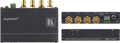 Standard and high definition serial digital interface (SDI) video switches.Components